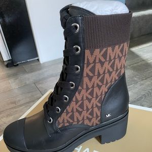 Michael Kors Logo Combat Boot NEW